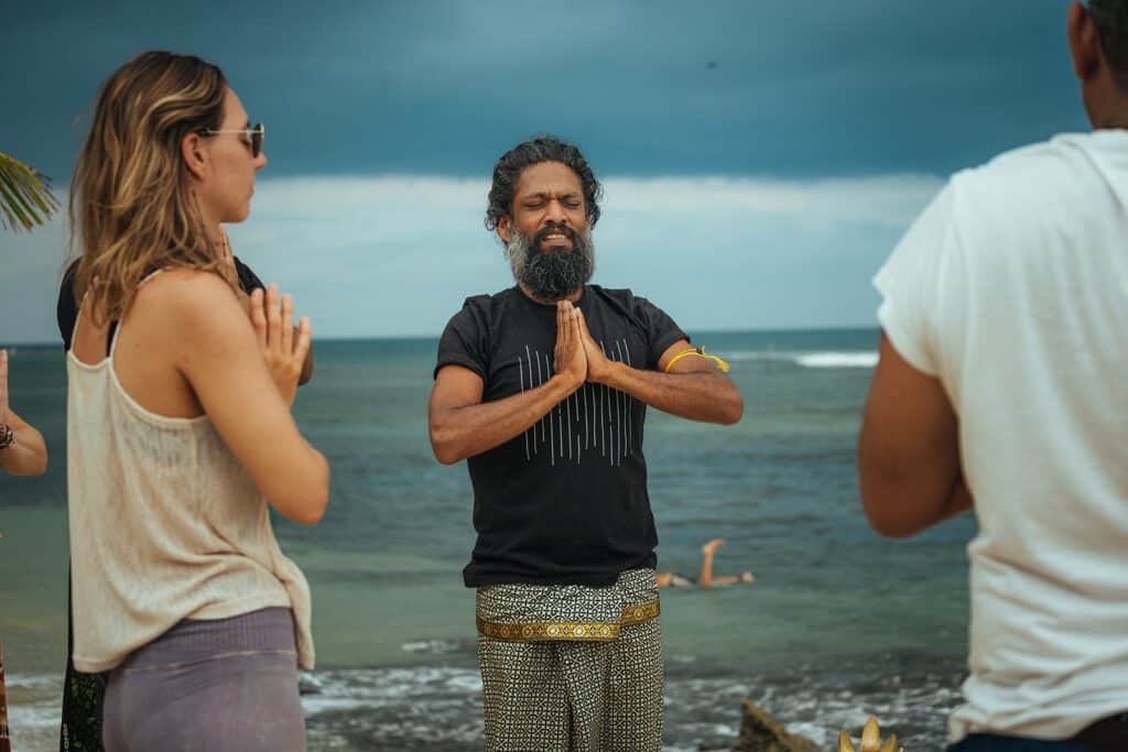 Sacred movement practice at Salasbananas yoga and art studio in Sri Lanka